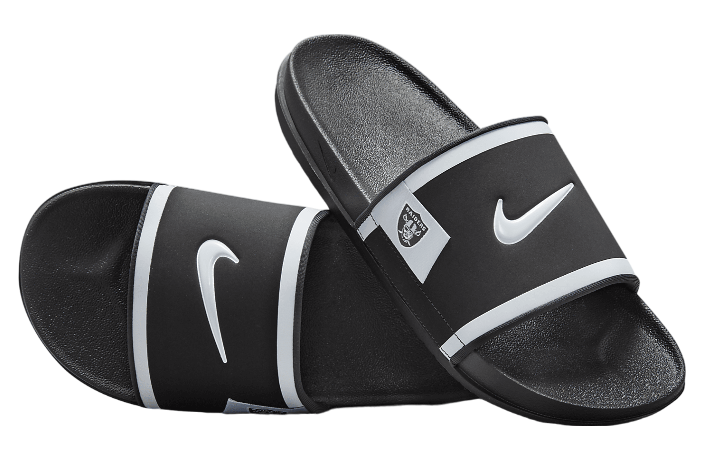 Nike Offcourt Slide (Las Vegas Raiders) Black / Dark Smoke Grey