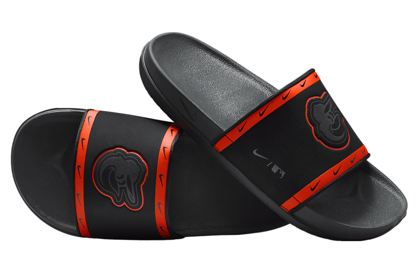 Nike Offcourt Slide (MLB Baltimore Orioles) Black / Team Orange