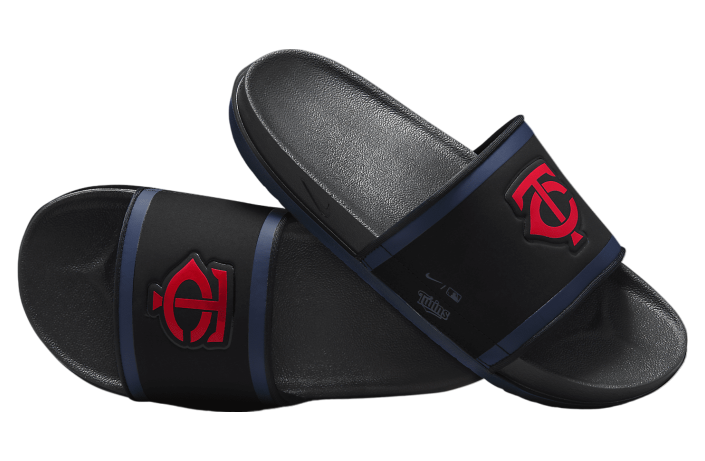 Nike Offcourt Slide (MLB Minnesota Twins) Black / College Navy