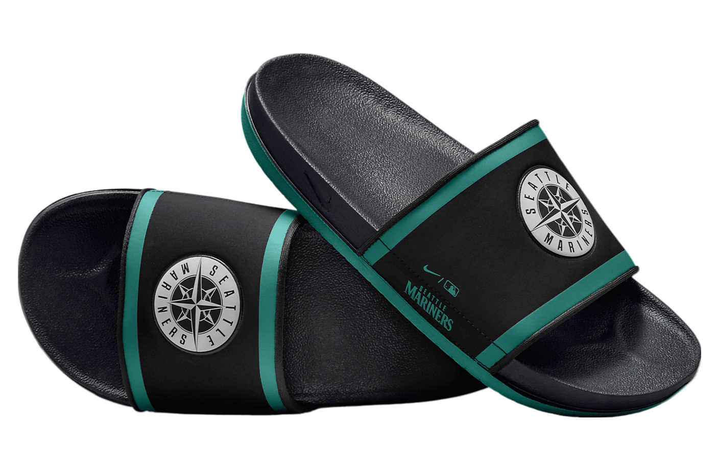 Nike Offcourt Slide (MLB Seattle Mariners) Black / Mardi Gras