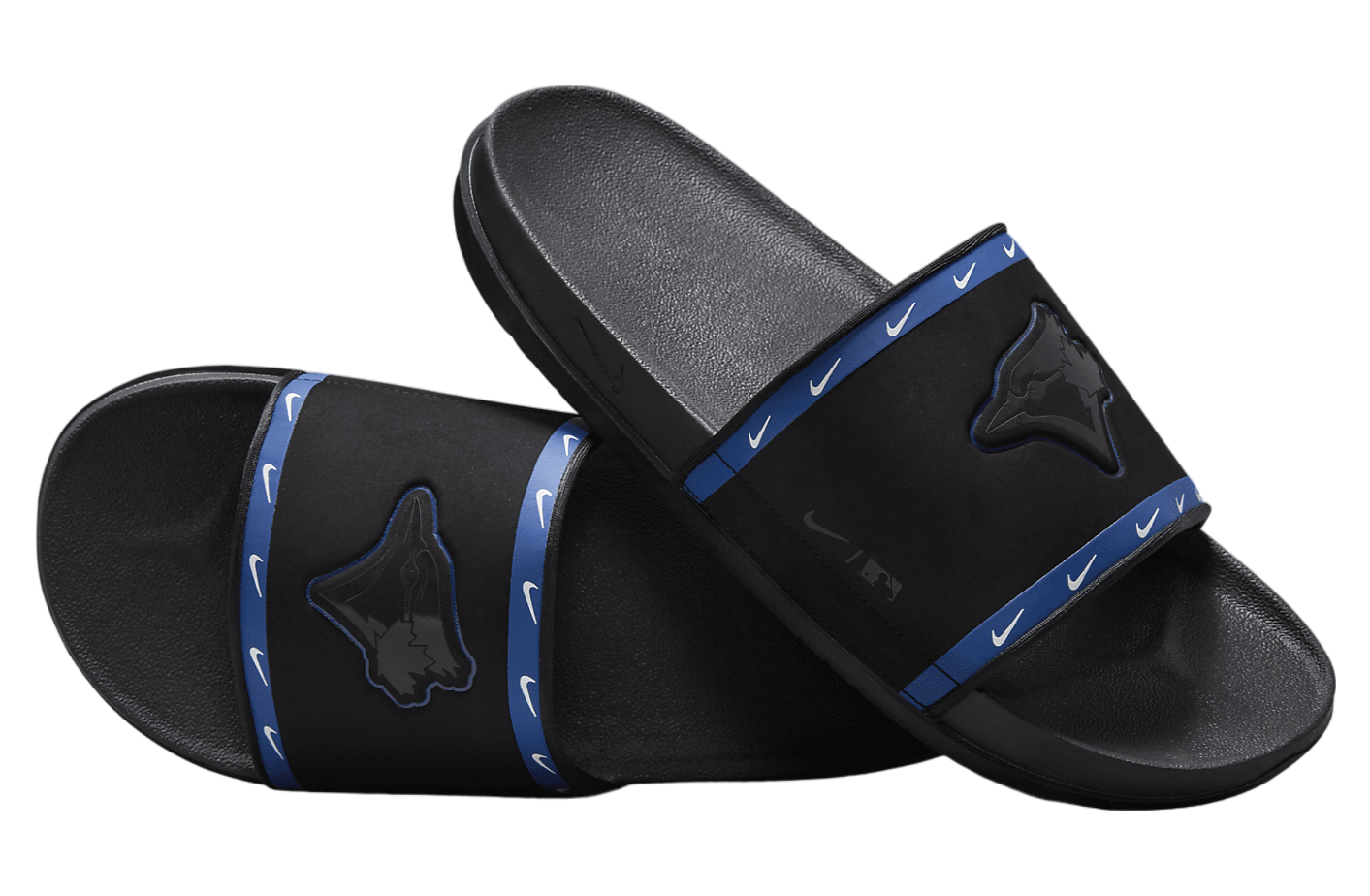 Nike Offcourt Slide (MLB Toronto Blue Jays) Black / Rush Blue