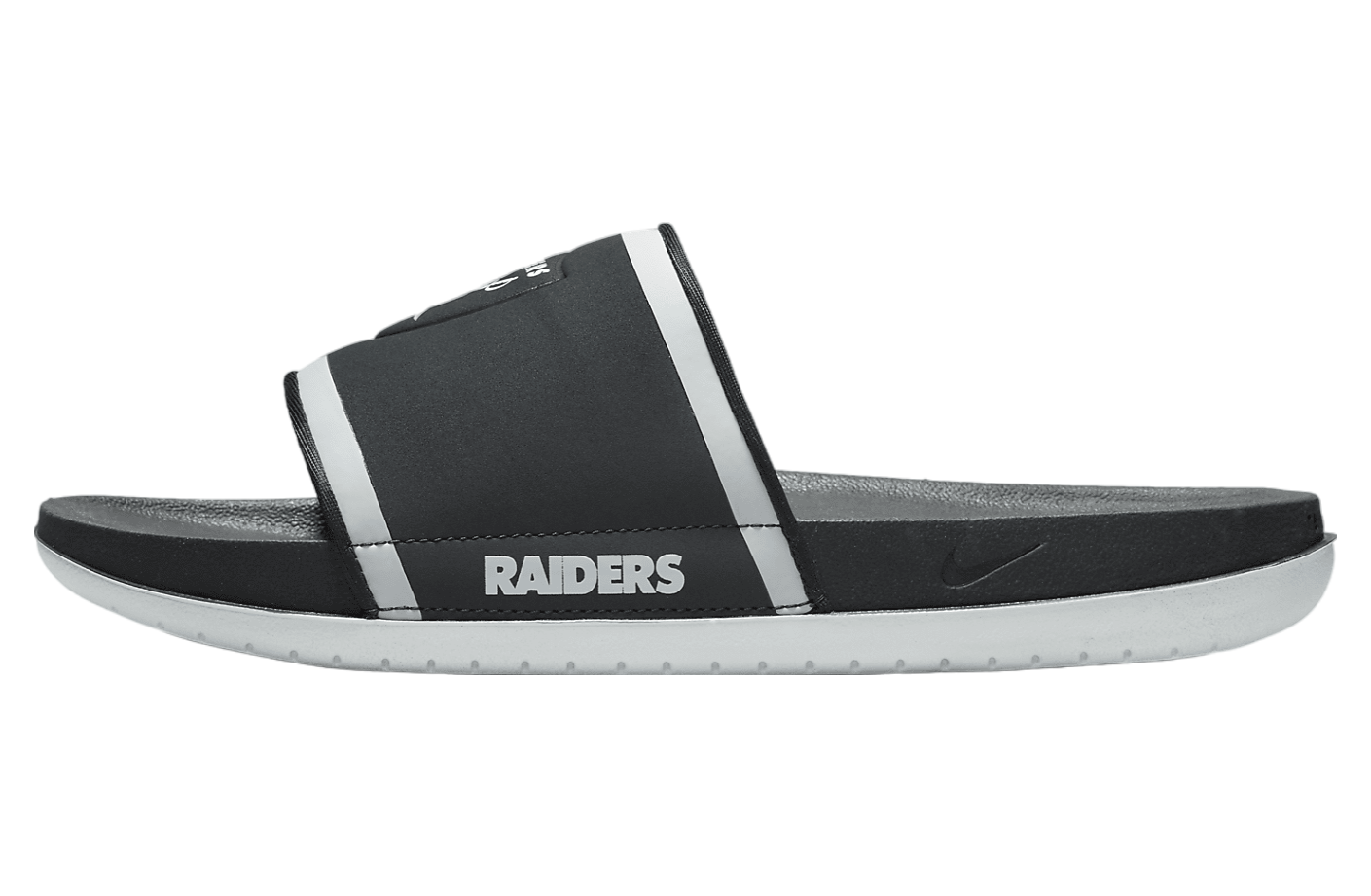 Nike Offcourt Slide (NFL Las Vegas Raiders) Anthracite / Field Silver