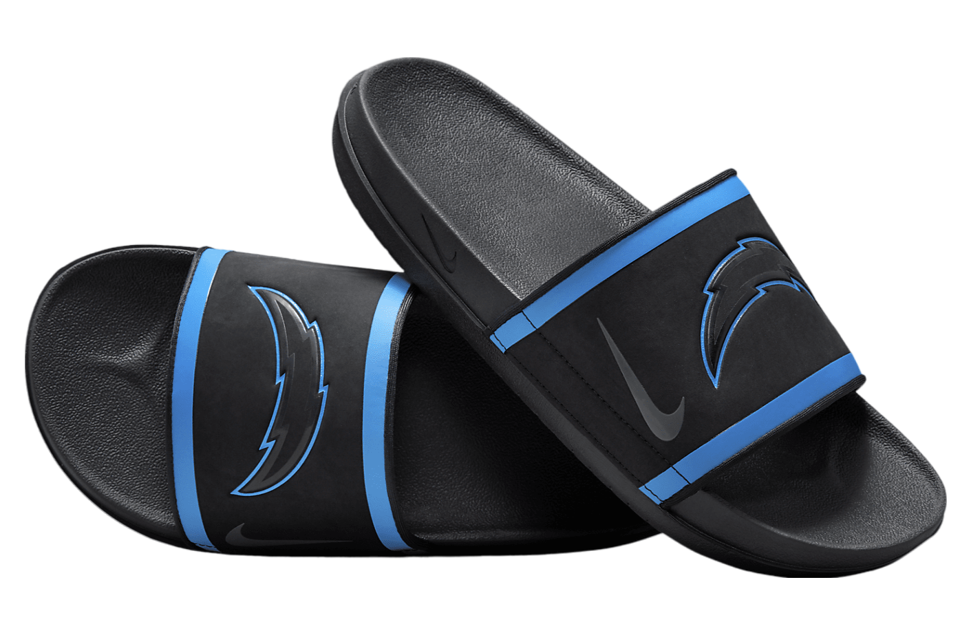 Nike Offcourt Slide (NFL Los Angeles Chargers) Black / Italy Blue