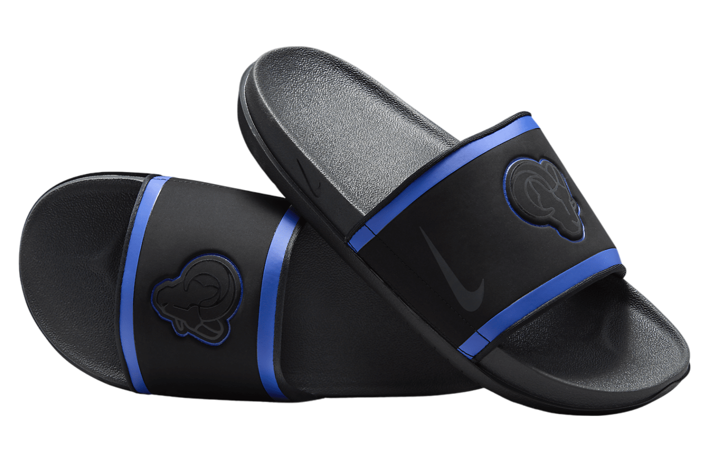 Nike Offcourt Slide (NFL Los Angeles Rams) Black / Hyper Royal