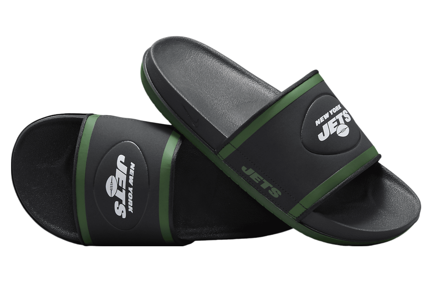 Nike Offcourt Slide (NFL New York Jets) Anthracite / Sport Green