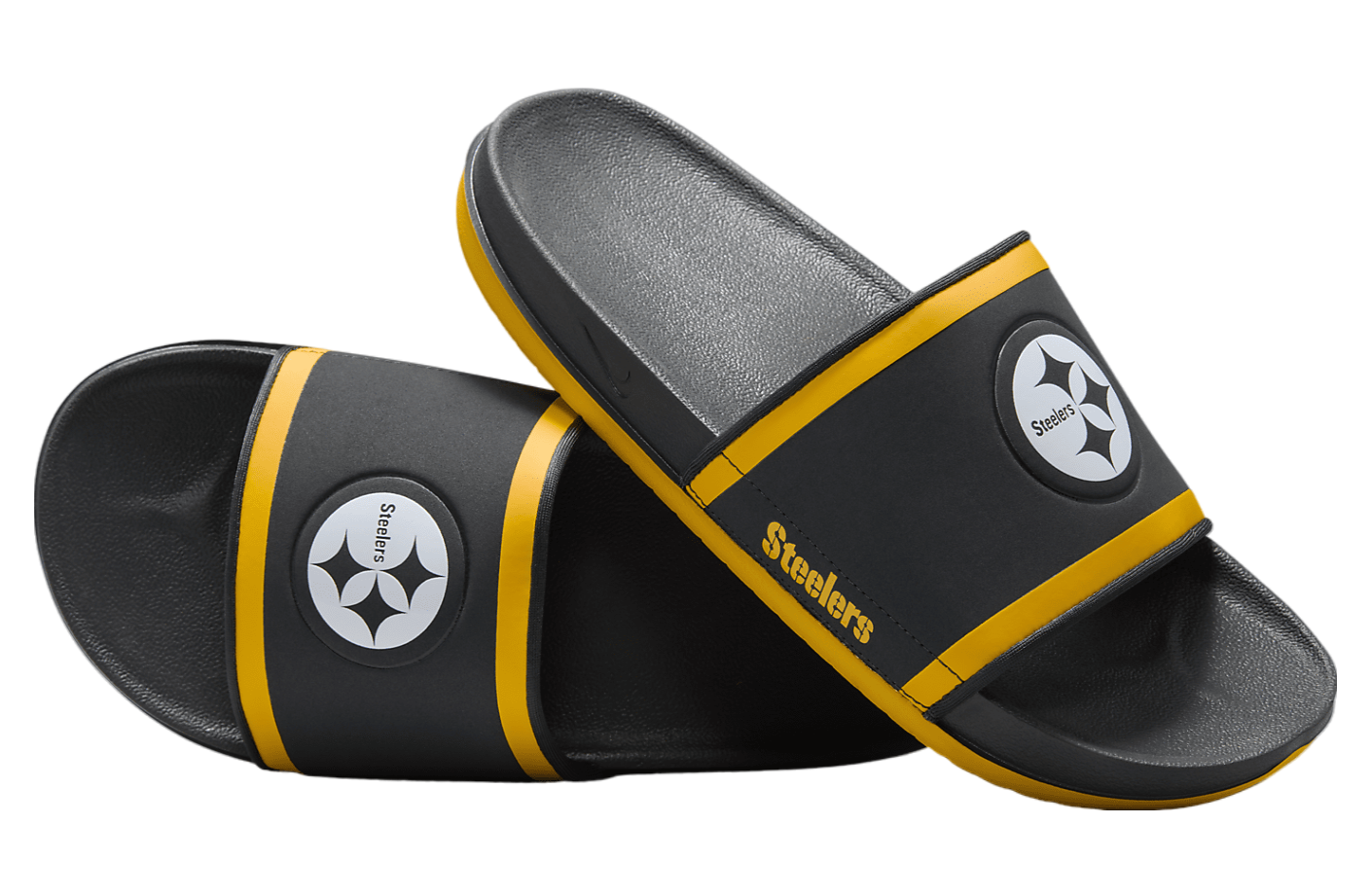 Nike Offcourt Slide (NFL Pittsburgh Steelers) Anthracite / University Gold