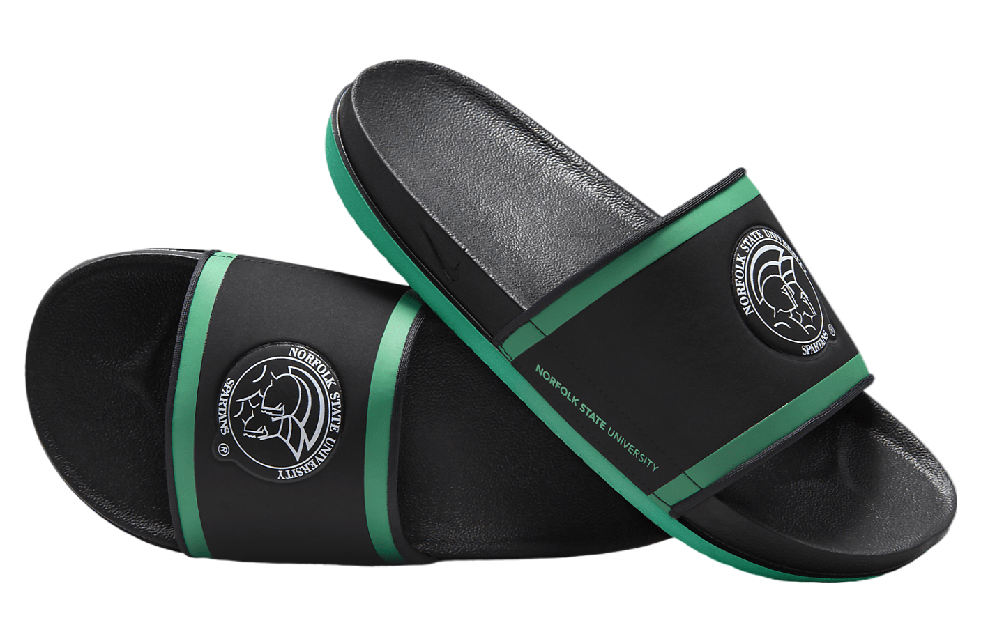 Nike Offcourt Slide Norfolk State Black / Sea Green