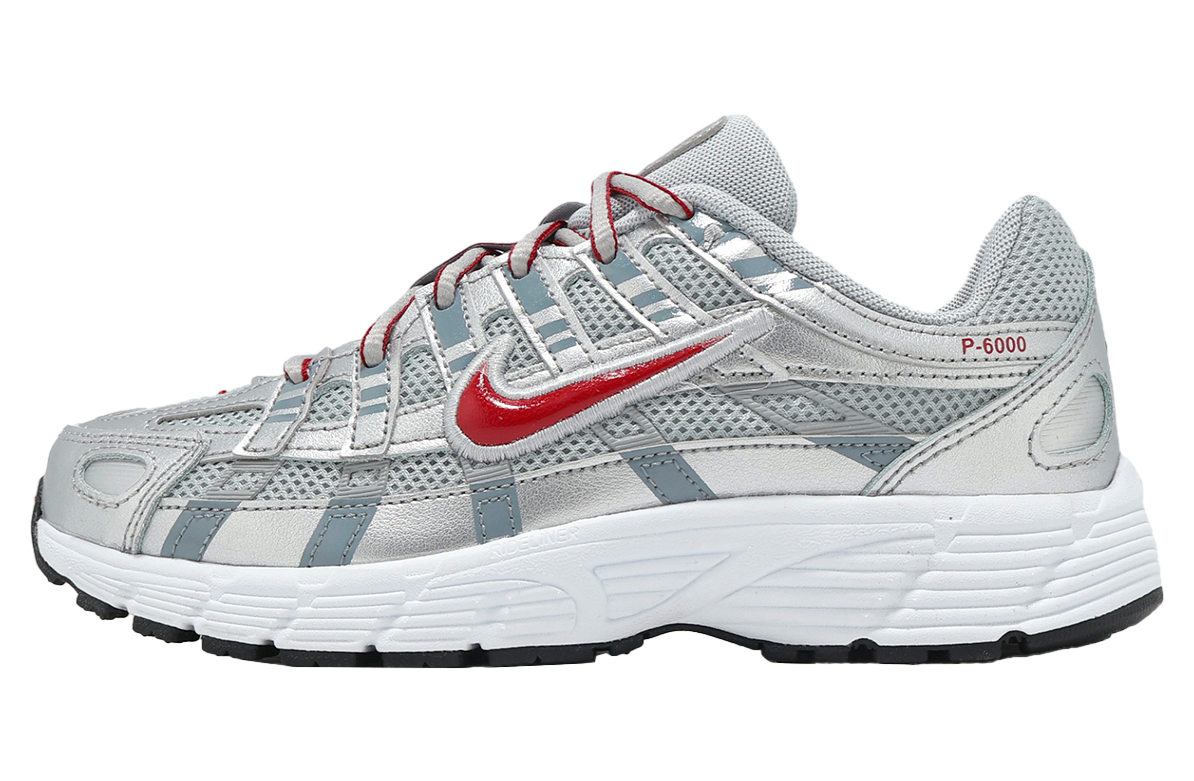 Nike P-6000 GS Metallic Silver / Gym Red / Gym Red