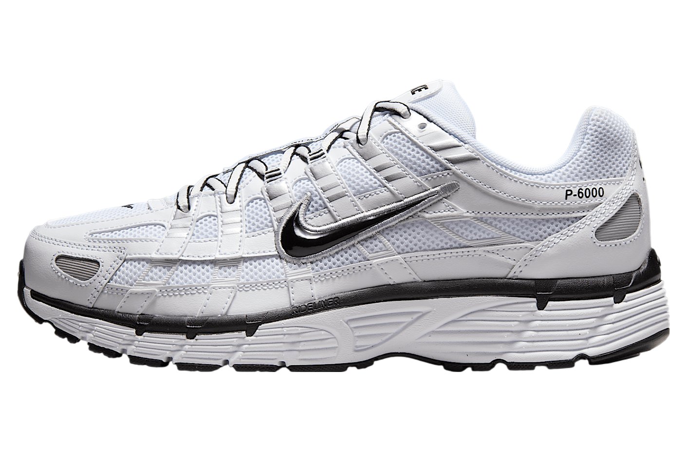 Nike P-6000 White / Metallic Silver / Black