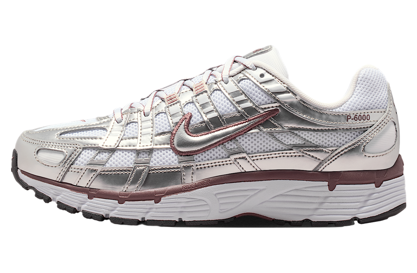 Nike P-6000 WMNS White / Metallic Silver / Tattoo