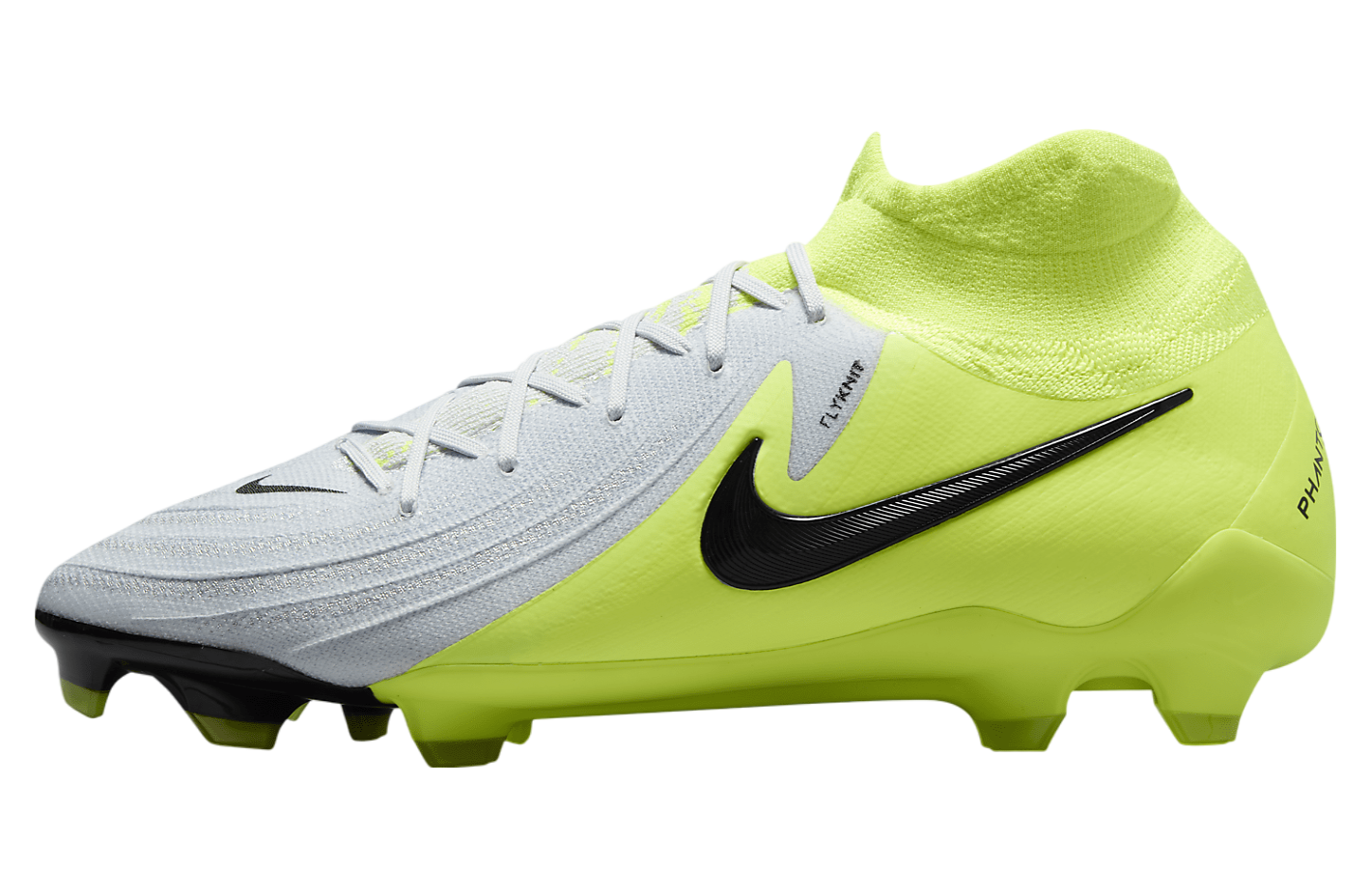 Nike Phantom Luna 2 Pro High FG Metallic Silver / Volt