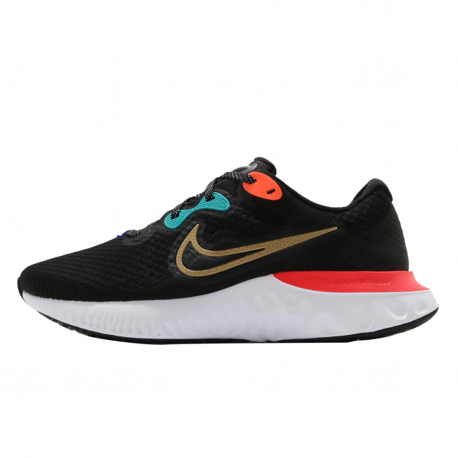 Nike Renew Run 2 Black Bright Crimson White DJ0033061