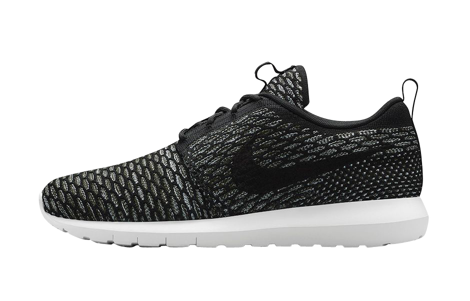 Nike Roshe Run Flyknit - Black/Sequoia 677243003