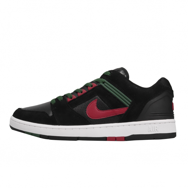 Nike SB Air Force 2 Low Black Gym Red Deep Forest AO0300002 ...