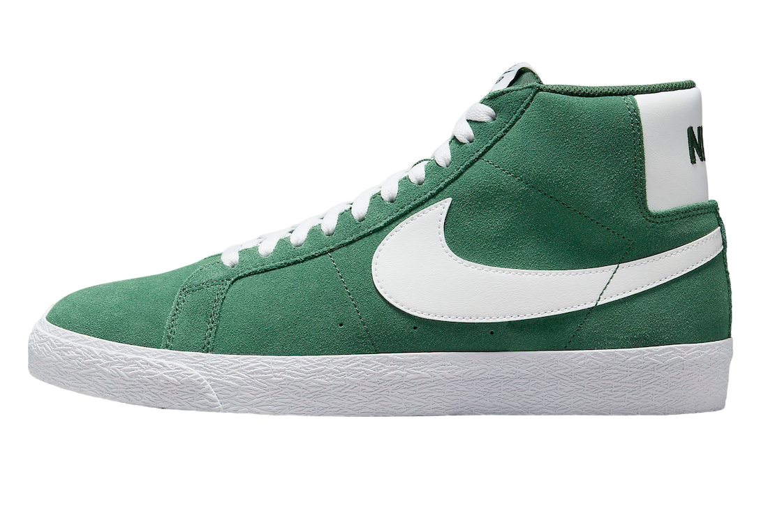 Nike SB Blazer Mid Green Suede