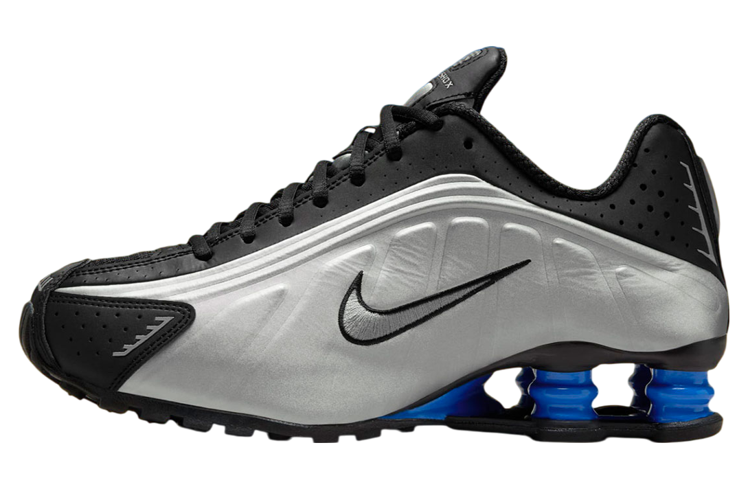 Nike Shox R4 Metallic Silver / Black / Racer Blue