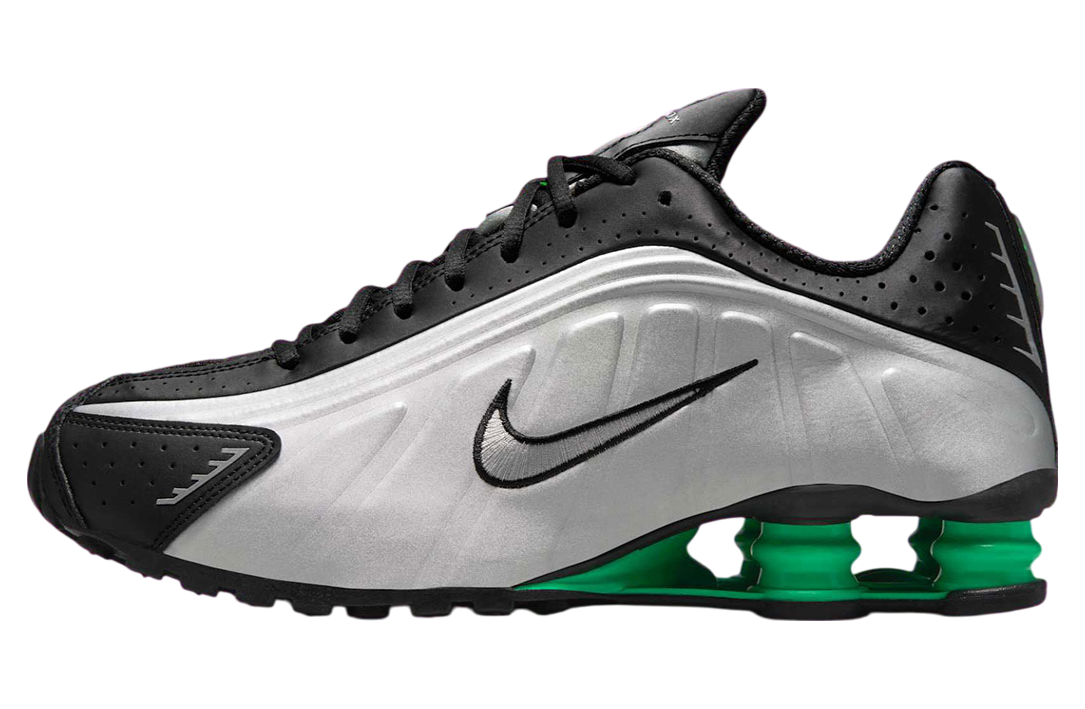Nike Shox R4 Metallic Silver / Green