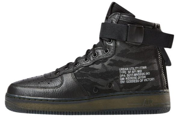Nike Special Field Air Force 1 Mid Black Tiger Camo
