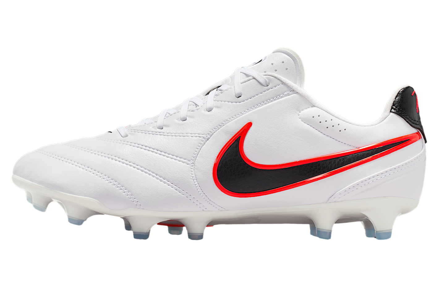 Nike Tiempo Ligera Pro Low FG White / Bright Crimson