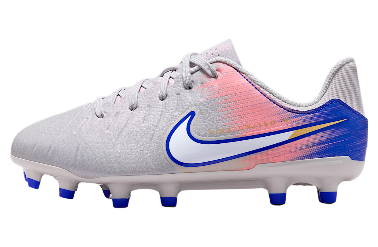 Nike United Jr Tiempo Legend 10 Academy GS Low MG Vast Grey / Racer Blue