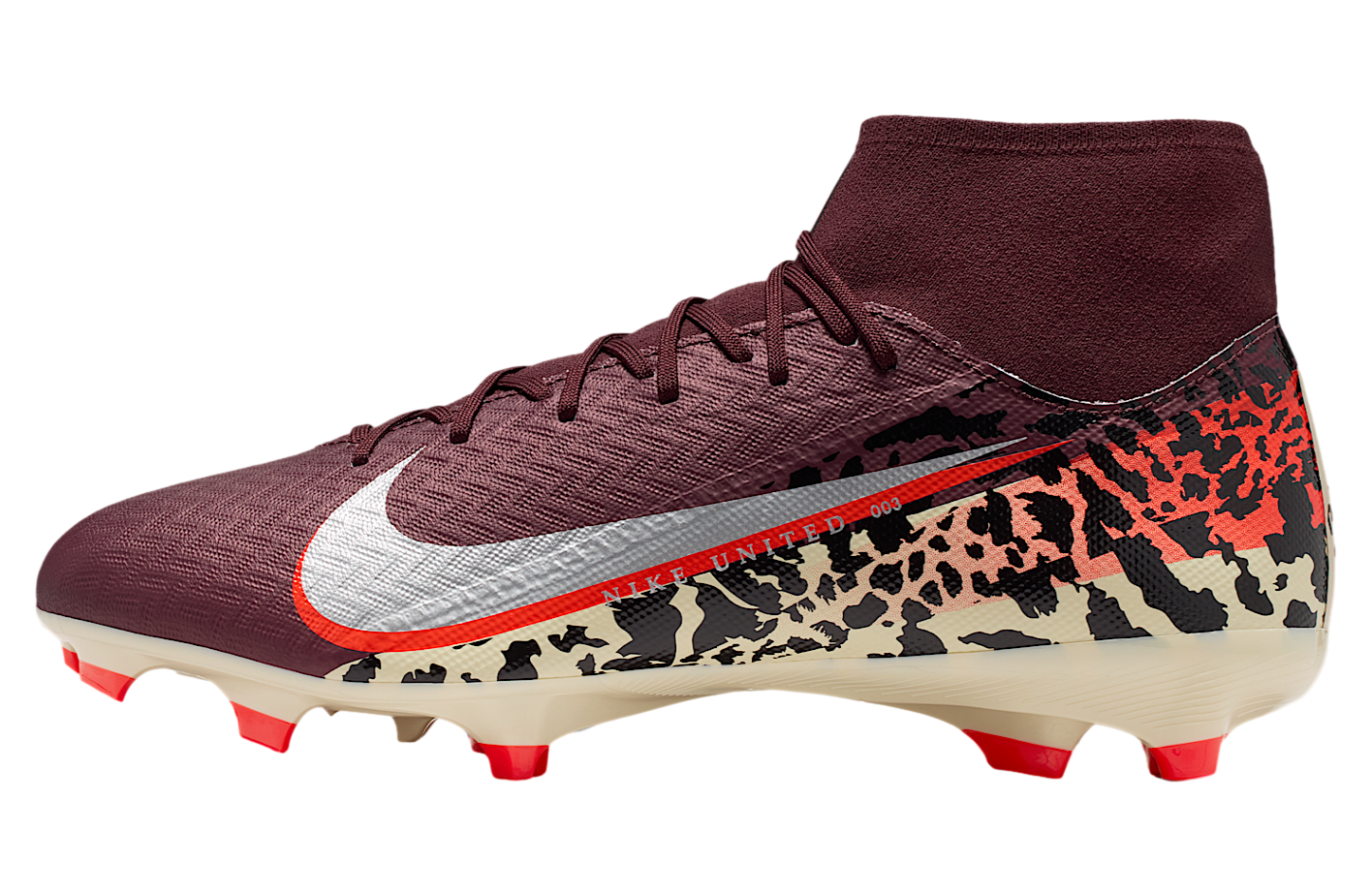Nike United Mercurial Superfly 10 Academy High MG Burgundy Crush / University Red