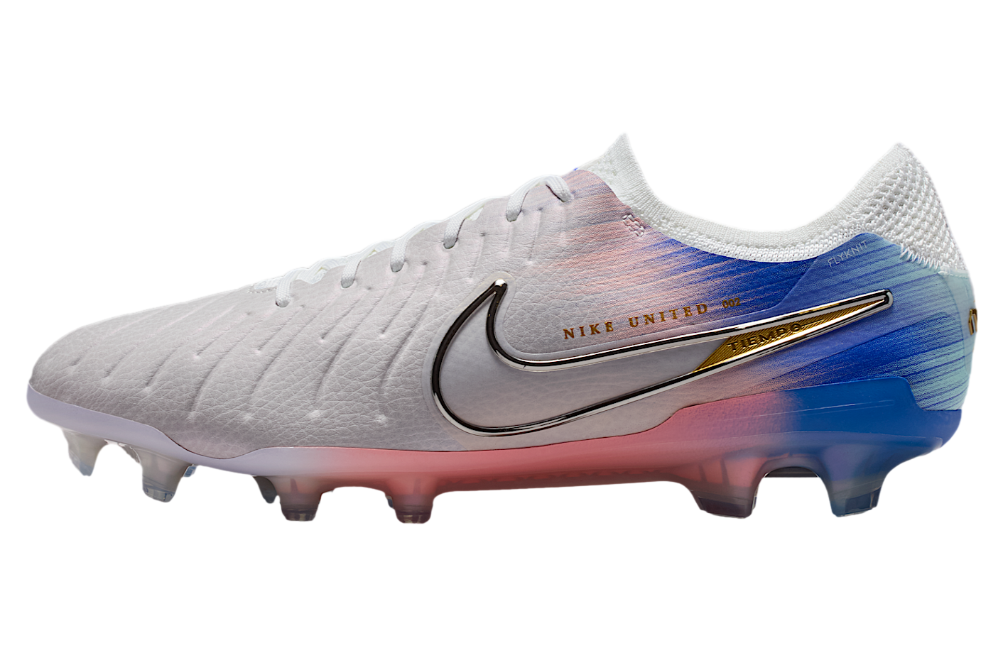 Nike United Tiempo Legend 10 Elite Low FG Vast Grey / Racer Blue