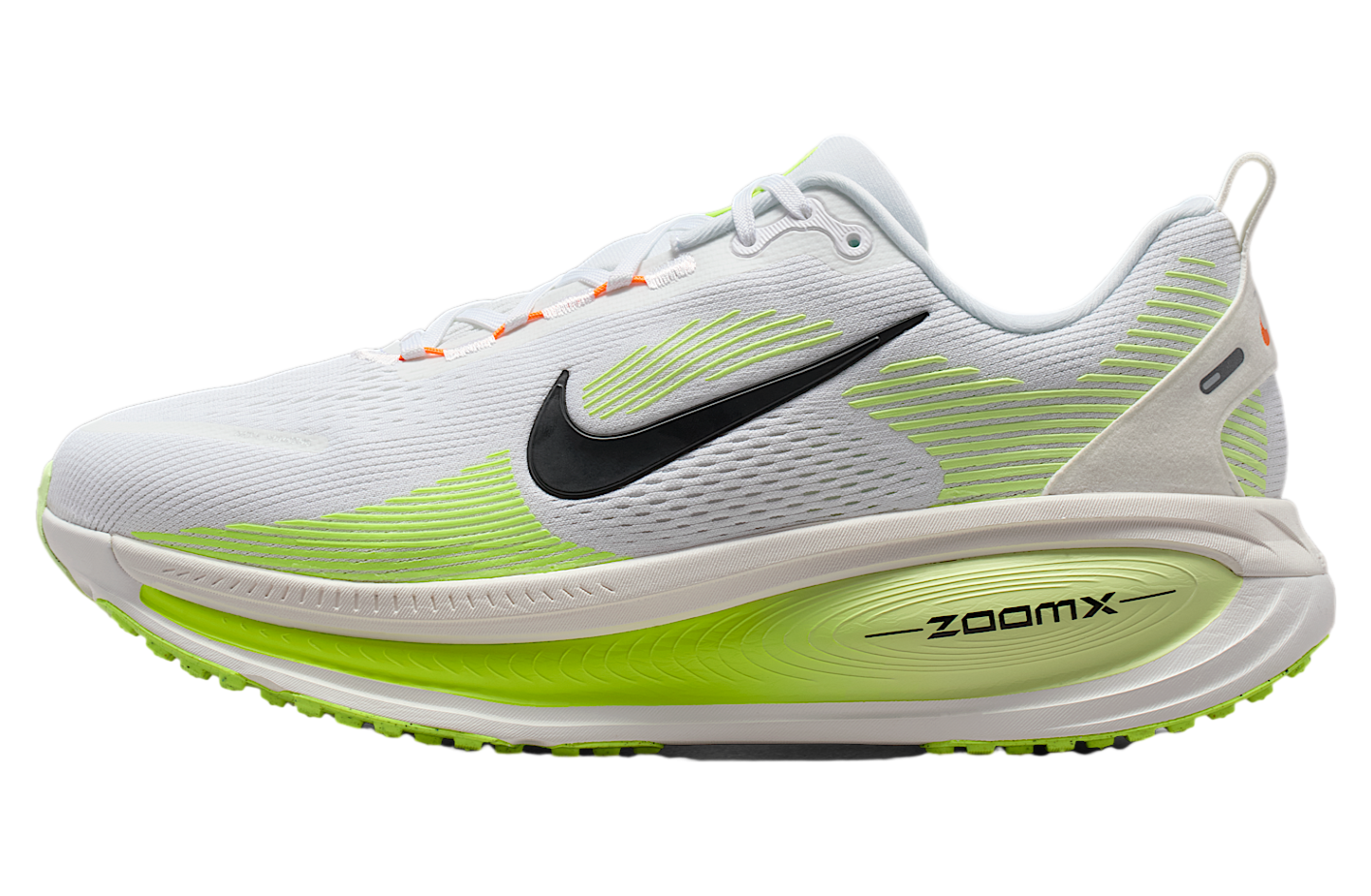 Nike Vomero 18 White / Volt (Extra Wide)