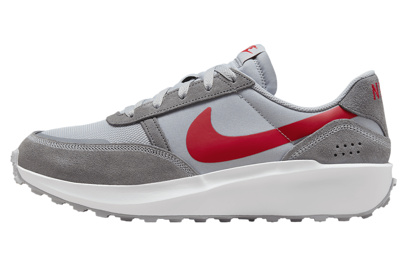 Nike Waffle Nav Wolf Grey / University Red