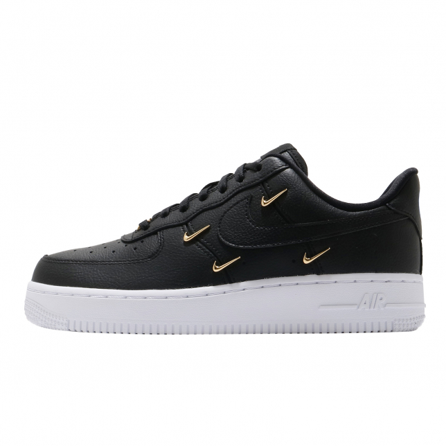 Louis Vuitton x Nike Air Force 1 07 Low Black Metallic Gold Brown Shoe -  Praise To Heaven