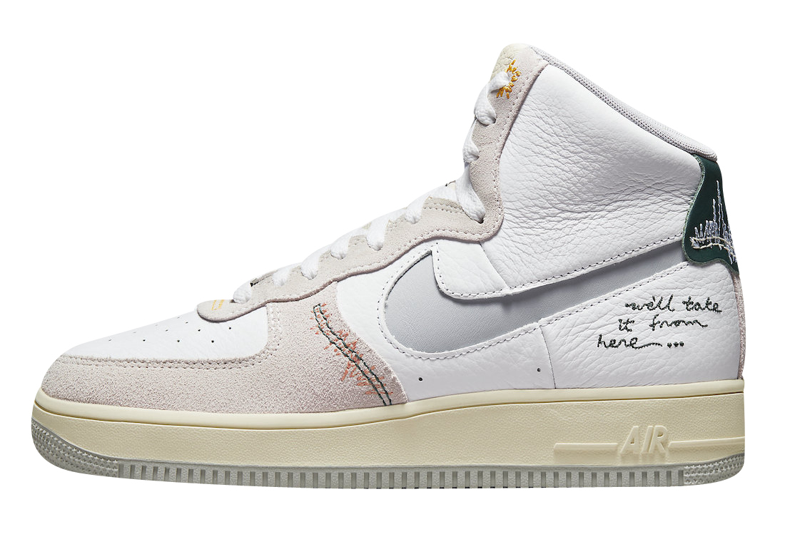 Comprimido Abierto implícito Nike Air Force 1 High Sculpt We'll Take it From Here DV2187-100