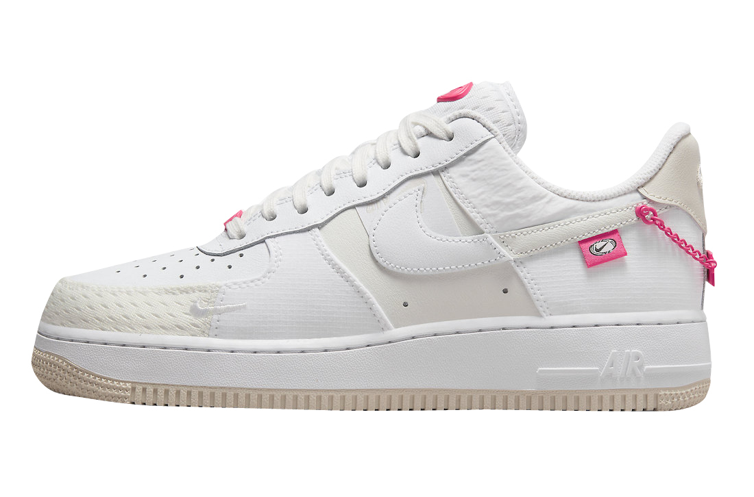 Nike WMNS pink and white air forces Air Force 1 Low Pink Bling DX6061-111