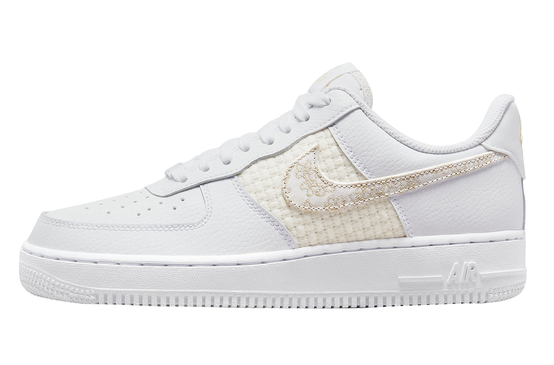 Nike WMNS Air Force 1 Low White Flower Embroidery DO9458-100 ...