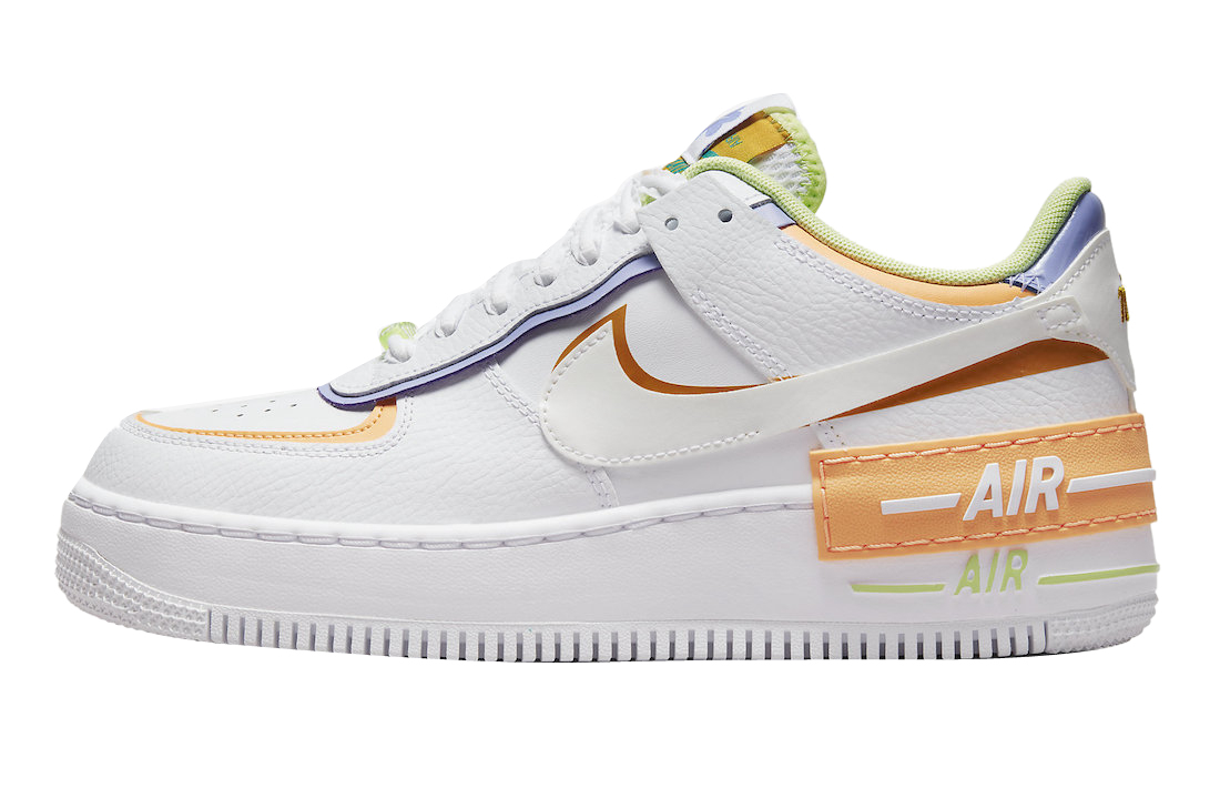 Nike WMNS Air Force 1 Shadow White Multicolor - Jul. 2022 - DX3718-100
