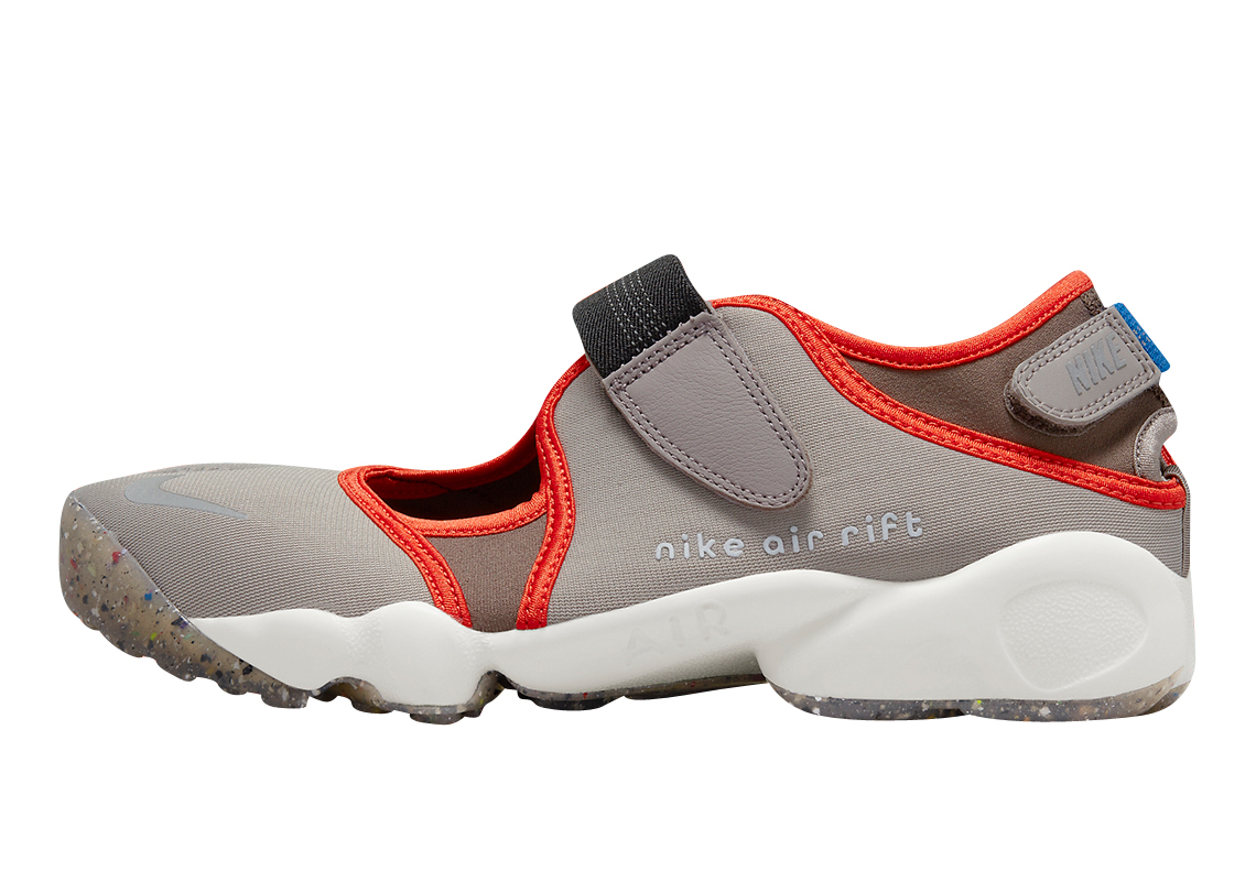 Polo Cambio Kilómetros Nike WMNS Air Rift Grey Orange DV0782-001 - KicksOnFire.com