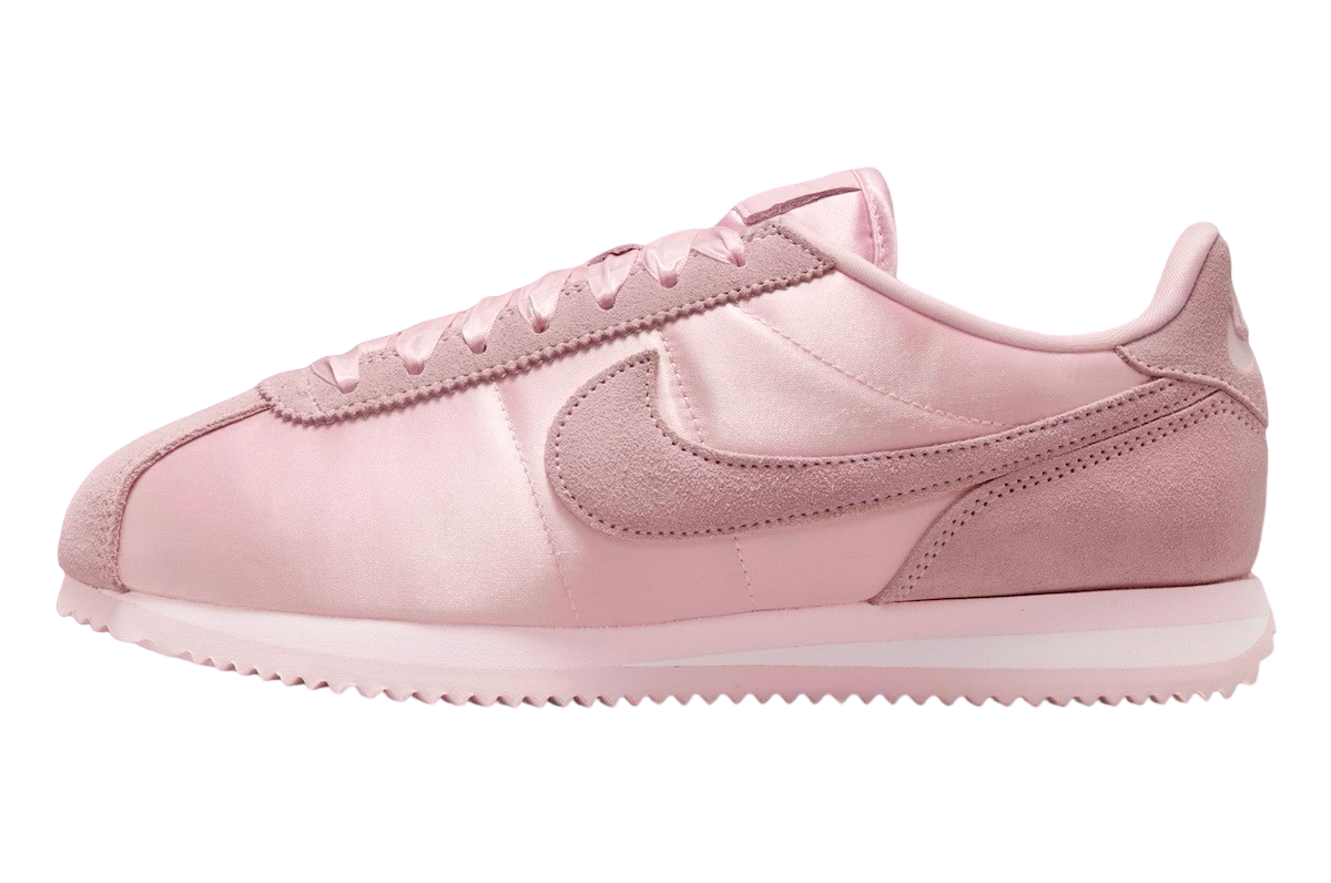 Cortez womens pink and white best sale