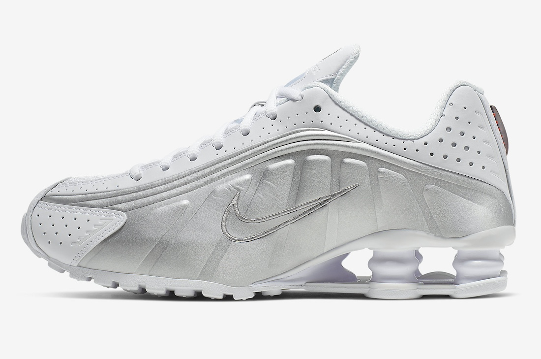 Nike WMNS Shox R4 White Metallic AR3565-101 - KicksOnFire.com