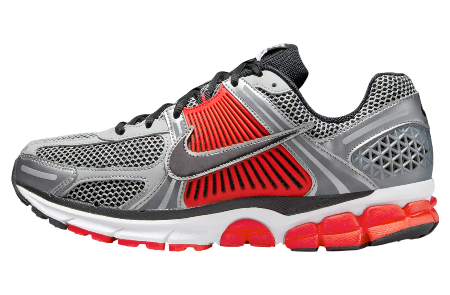 Nike Zoom Vomero 5 Metallic Silver / Bright Crimson