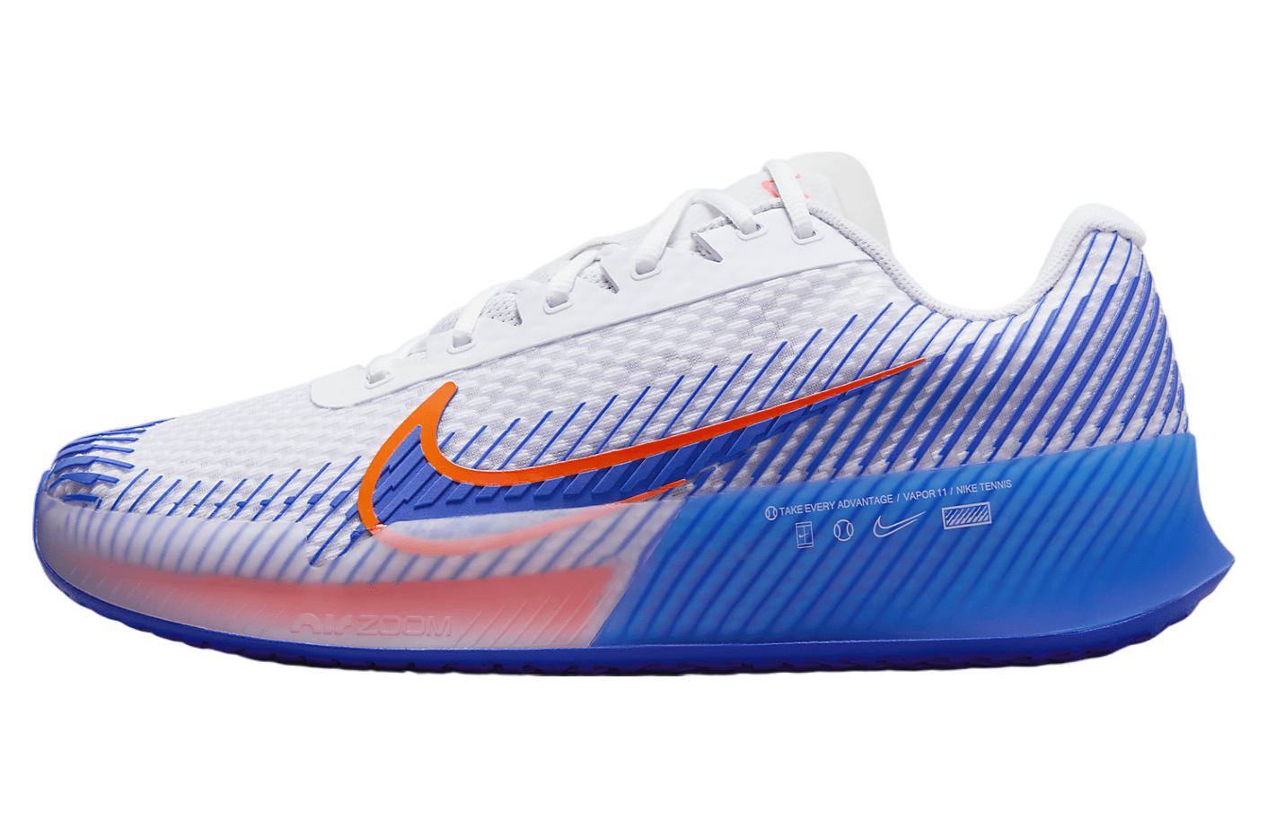 Nikecourt Air Zoom Vapor 11 White / Hyper Crimson (Hard Court)