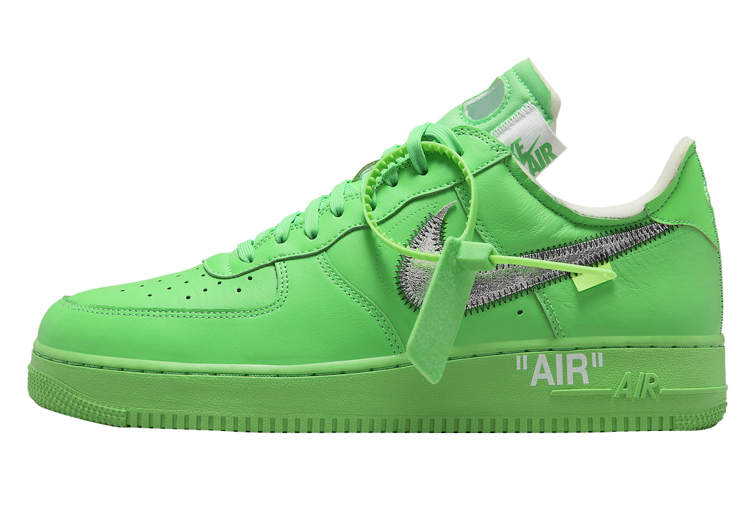trembling World Record Guinness Book cart Off-White x Nike Air Force 1 Low Light Green Spark DX1419-300
