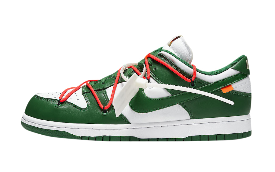 Off-White x Nike Dunk Low Pine Green