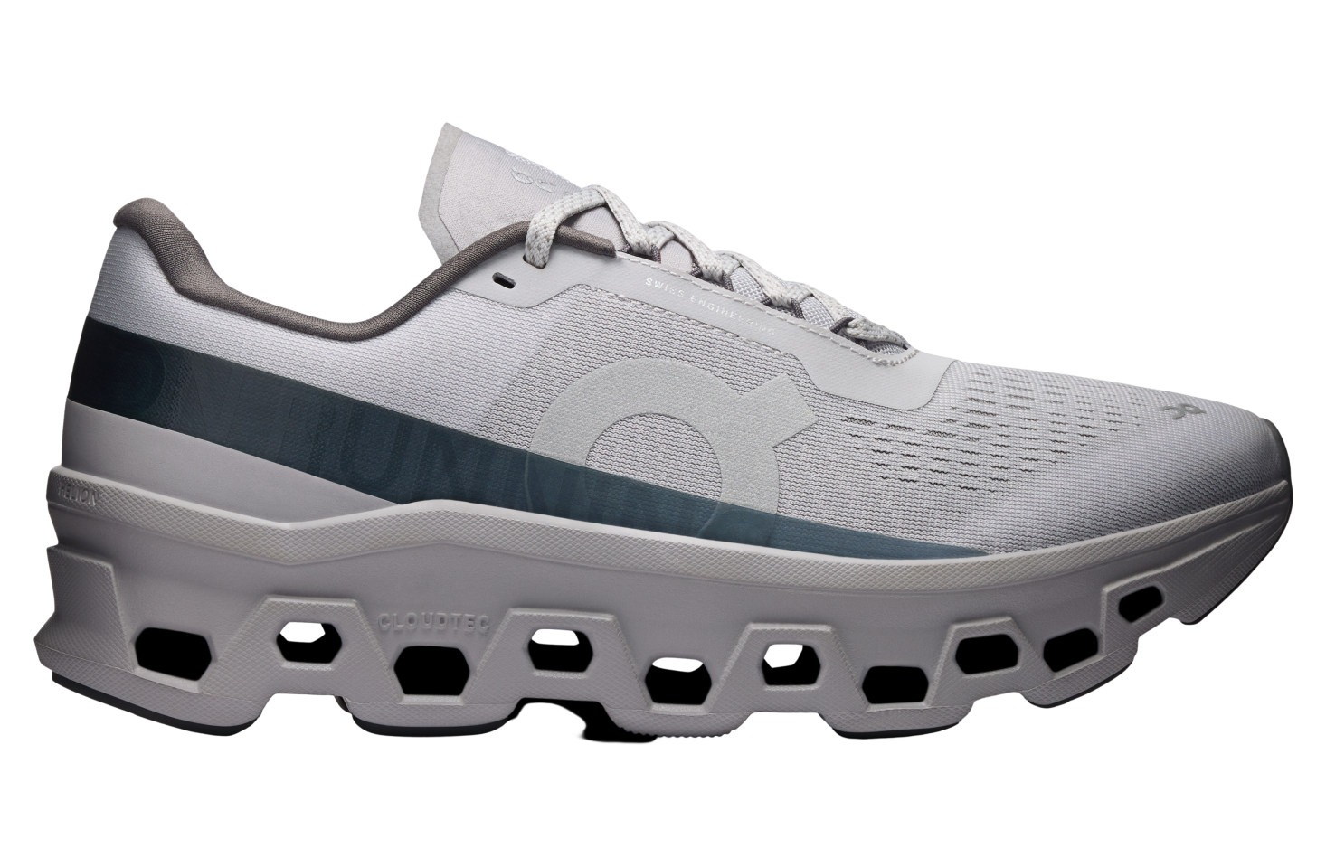 On Cloudmonster 1 Glacier / Alloy