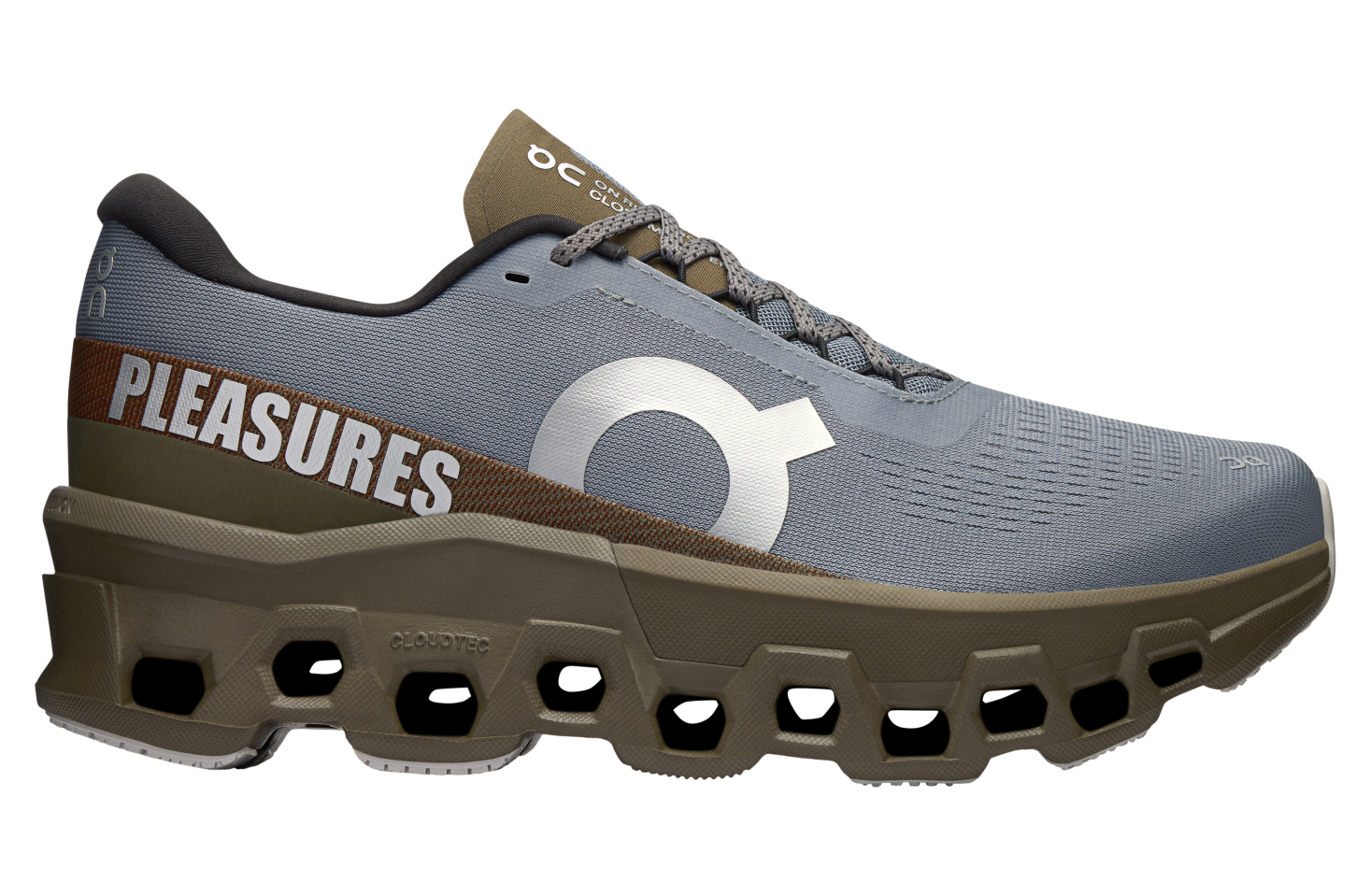 On Cloudmonster 2 Pleasures x The Loop Mist / Olive