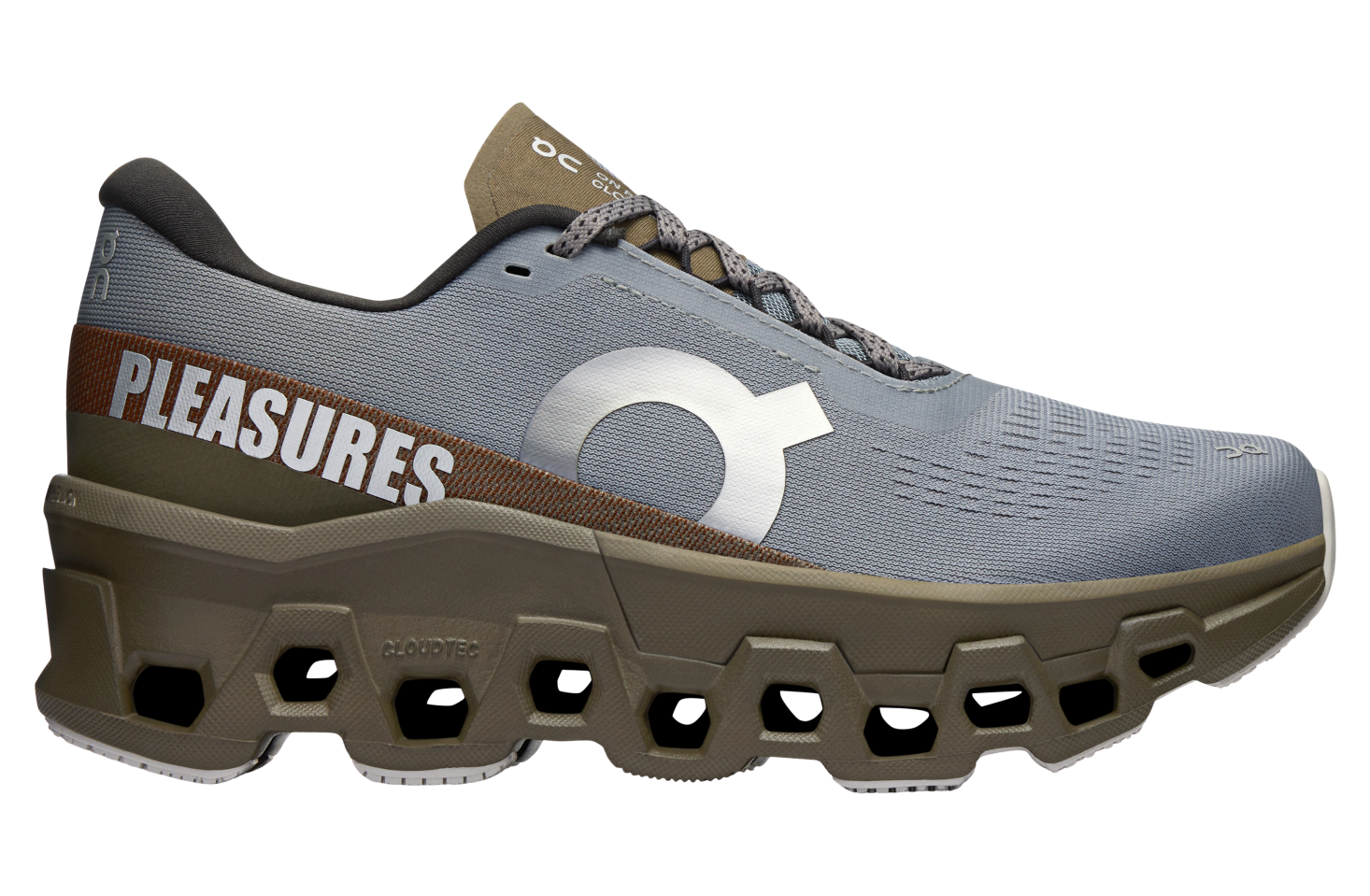 On Cloudmonster 2 Pleasures x The Loop WMNS Mist / Olive