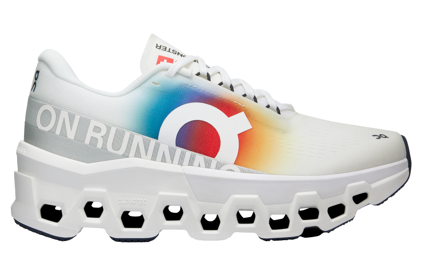 On Cloudmonster 2 Swiss Olympic Undyed / White