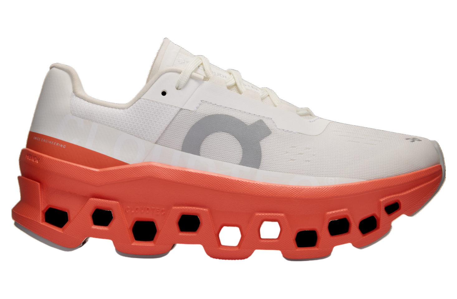 On Cloudmonster WMNS White / Flame