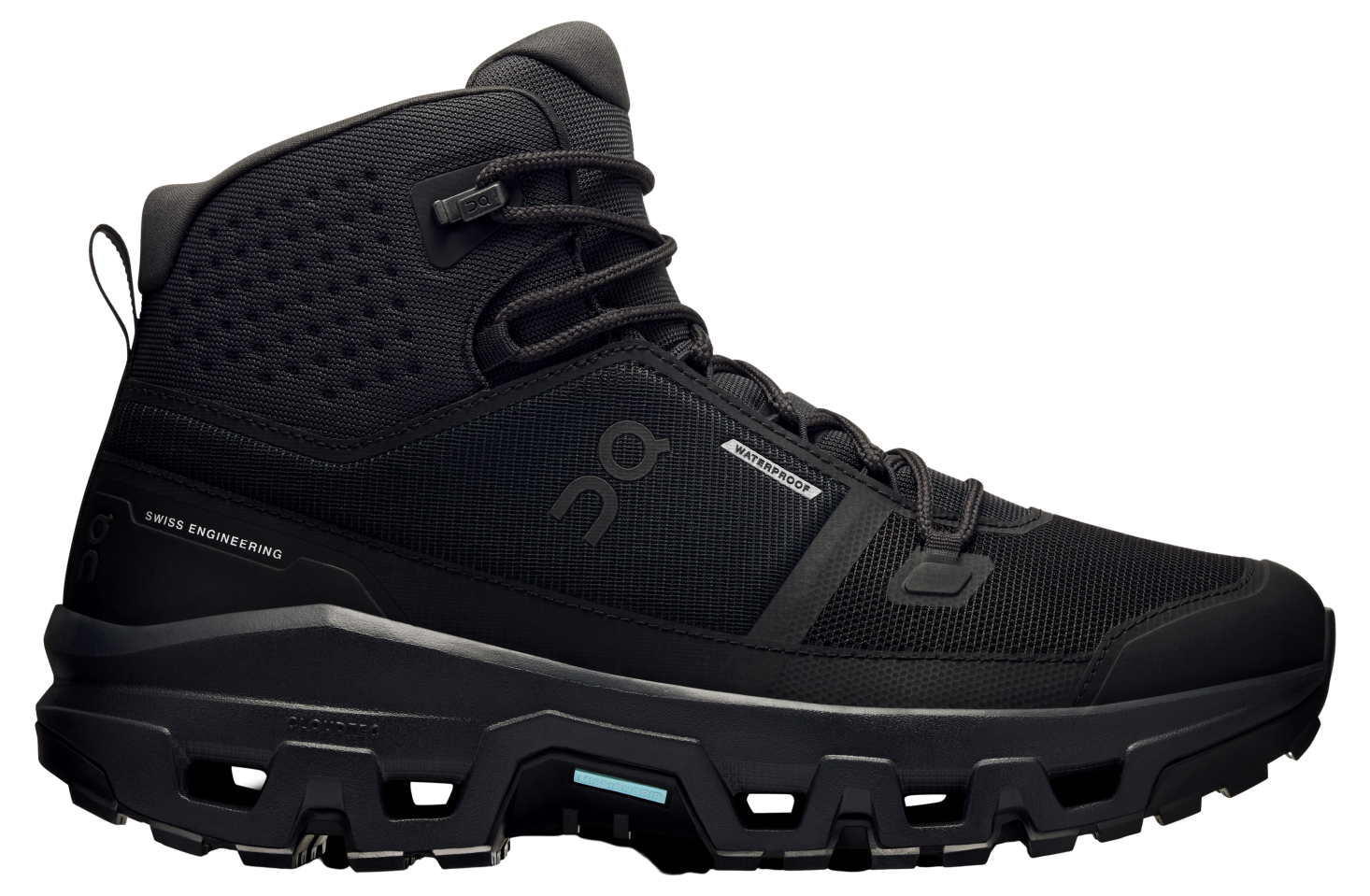 On Cloudrock Mid Waterproof Black