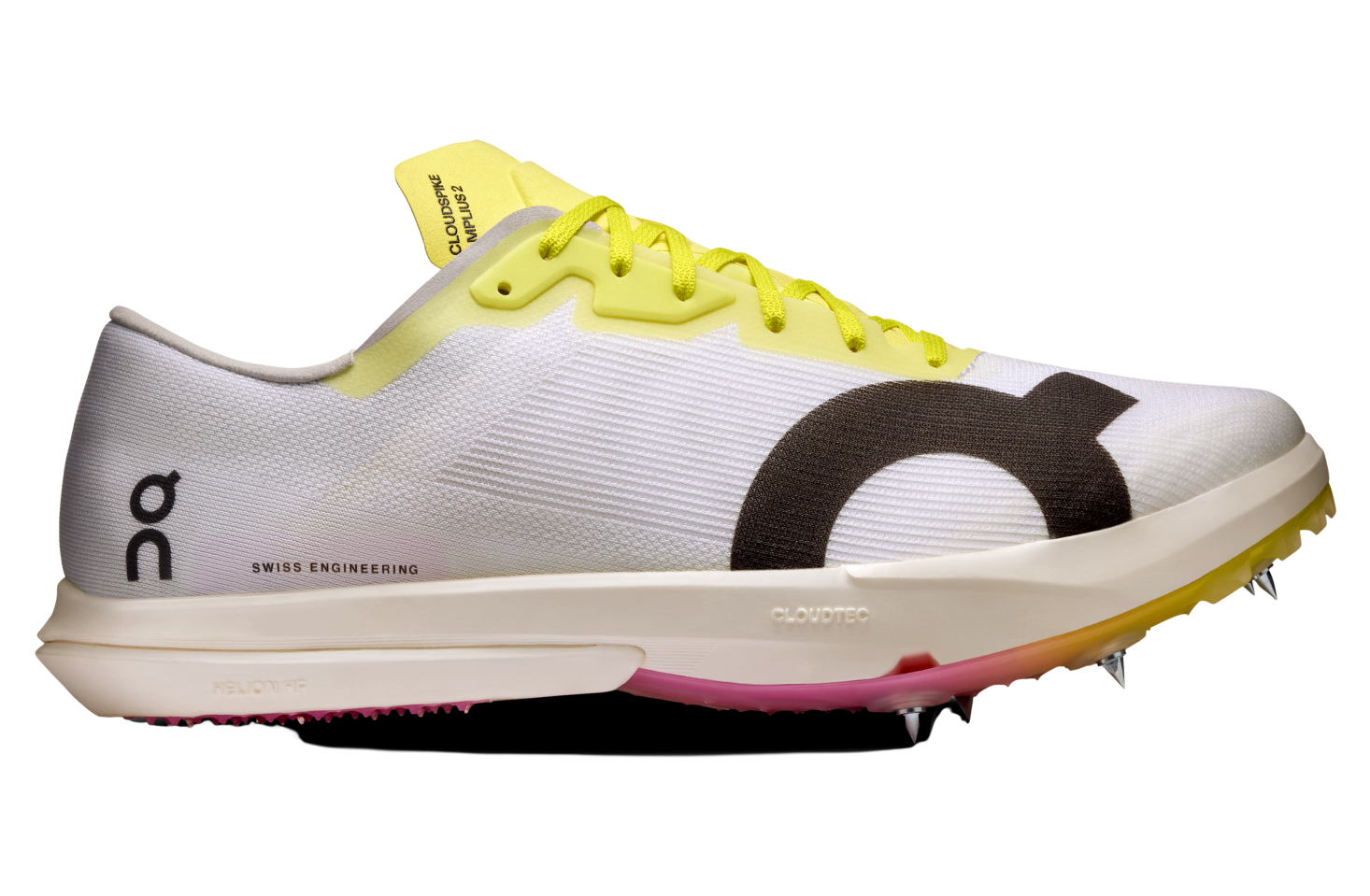 On Cloudspike Amplius 2 White / Raspberry