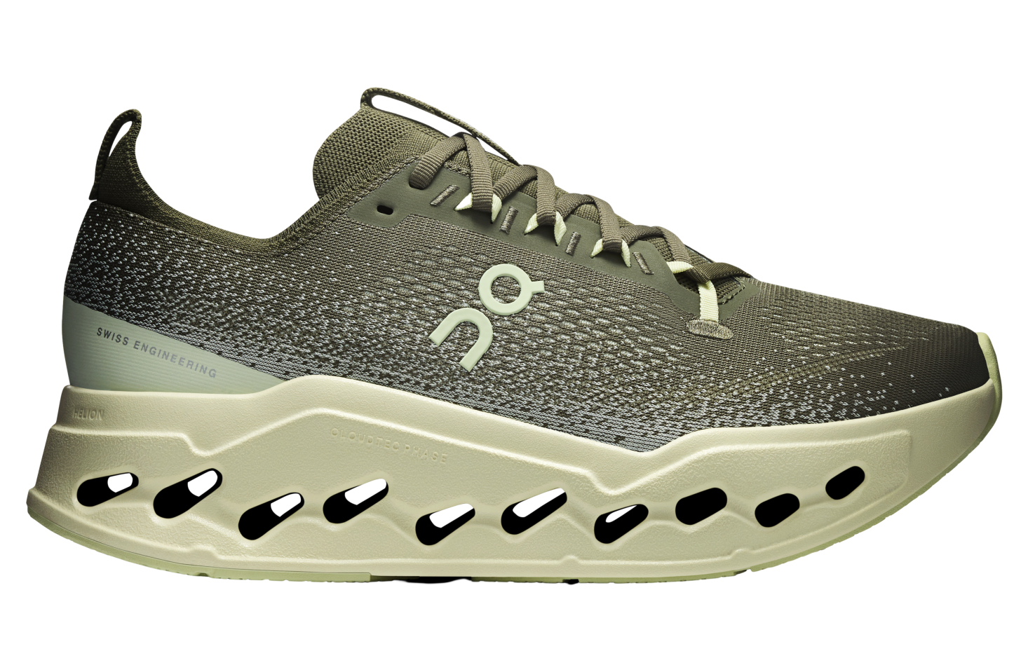 On Cloudsurfer Max Wide Olive / Seedling