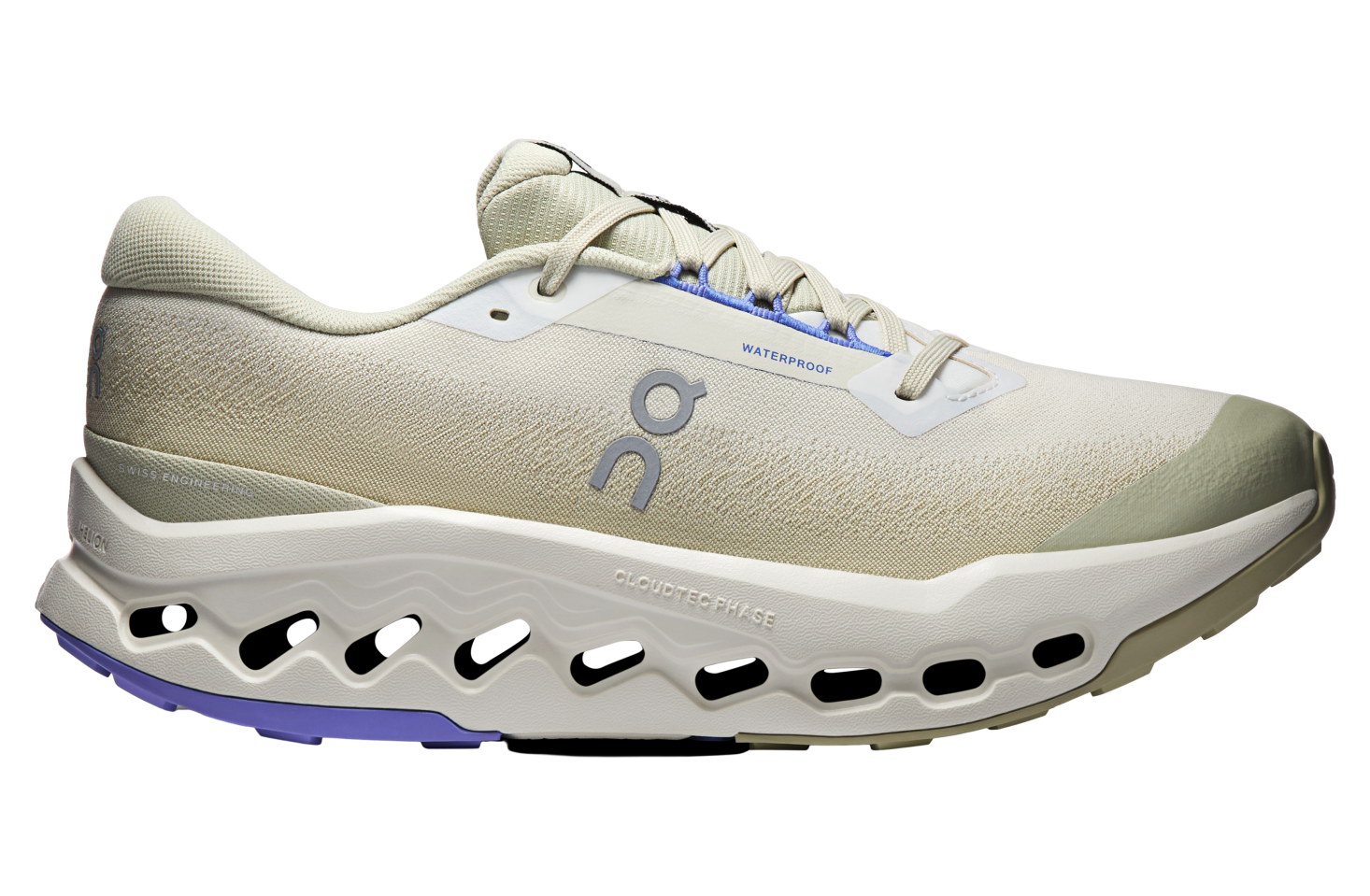 On Cloudsurfer Trail 2 Waterproof Ghost / Chalk