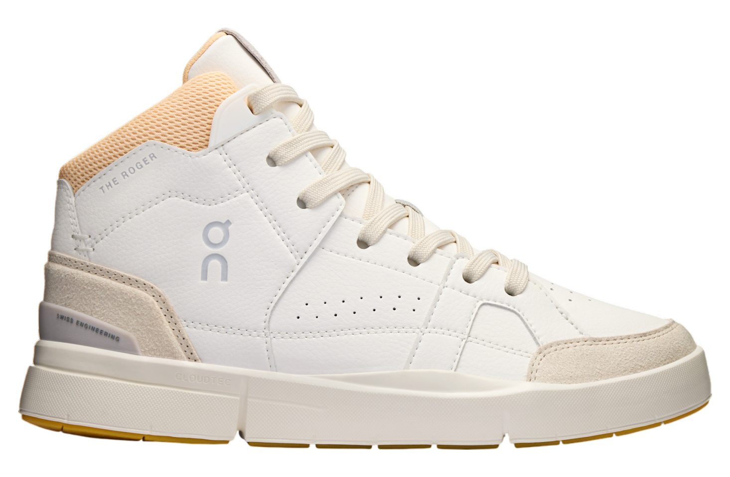 On The Roger Clubhouse Mid Wmns White / Blonde